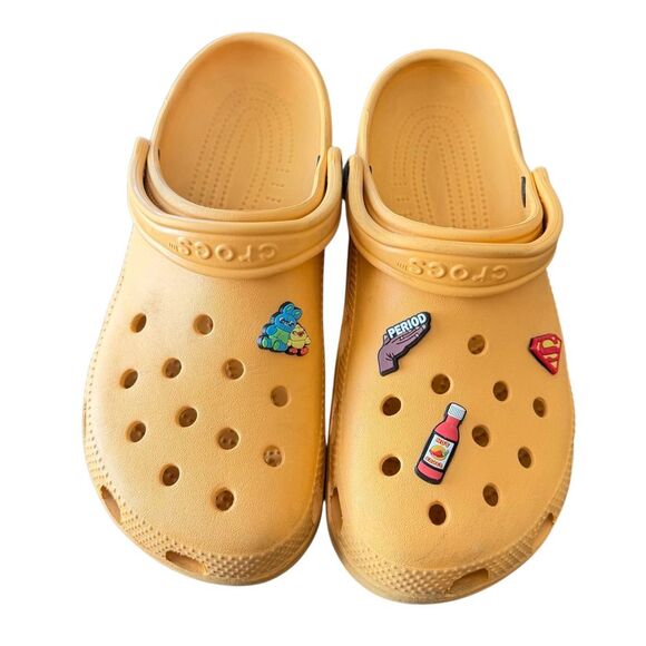 Justin Bieber x Crocs Drew House Classic Clog Yellow Limited Edition sz 12 main image 9